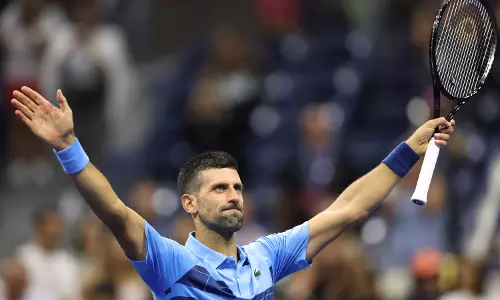 US Open: Novak Djokovic starts his bid for a record 25th Grand Slam title with straight-set win US Open: Novak Djokovic starts his bid for a record 25th Grand Slam title with straight-set win