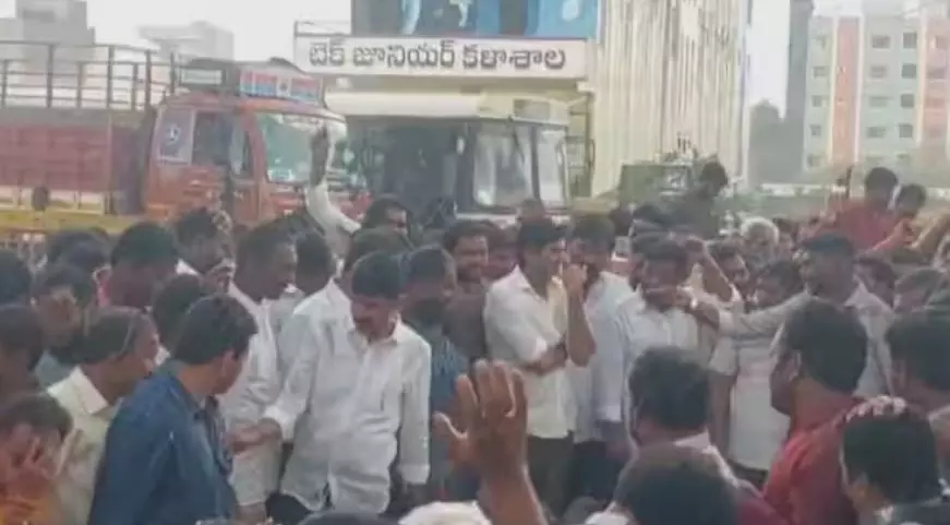 Tadipathri MLA Targets Rural Police Over Illegal Sand Mining Issue Tadipathri MLA Targets Rural Police Over Illegal Sand Mining Issue