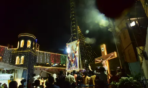 Shrine Hoists Flag to Prepare for Marys Feast on September 8