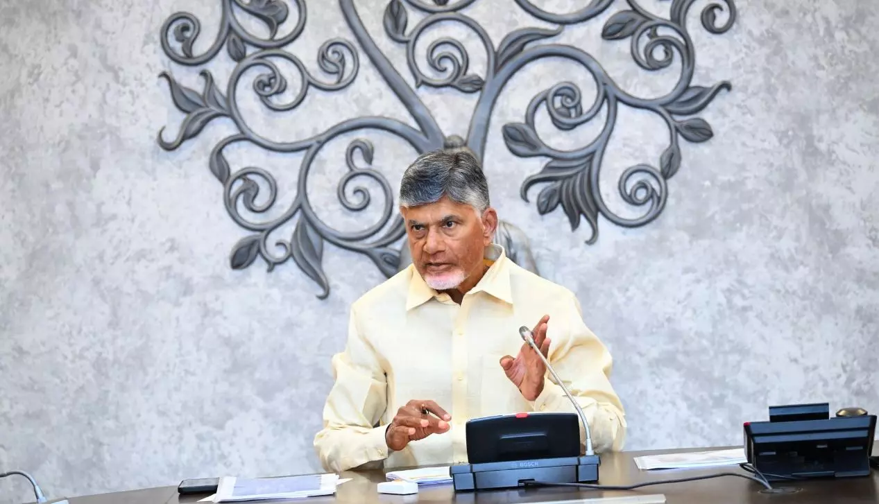CM Naidu Reviews Situation Due to Rains With Top Officials, Ministers CM Naidu Reviews Situation Due to Rains With Top Officials, Ministers