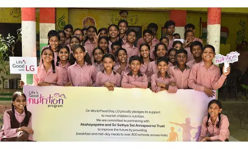 LG Electronics Serves Nutritious Meals to Students at MPUPS Himayat Sagar School