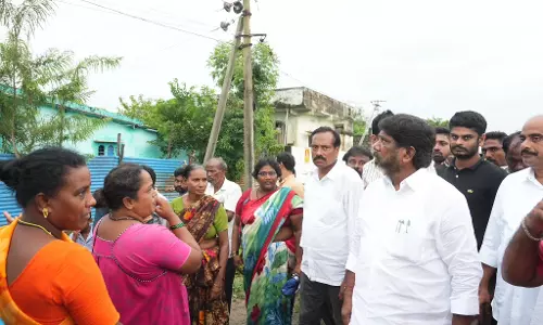 Bhatti Takes Tractor To Visit Flood-Affected Areas in Khammam