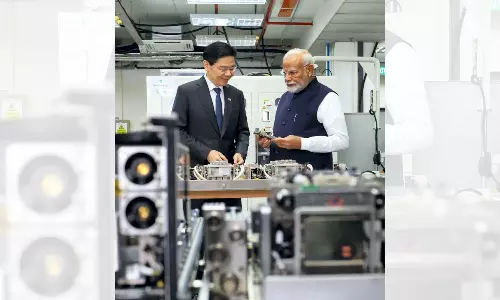 PM Modi visits semiconductor company in Singapore