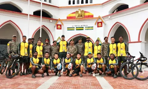 Major General Flags Off TA’s Siachen-to-Andaman Cycling Expedition