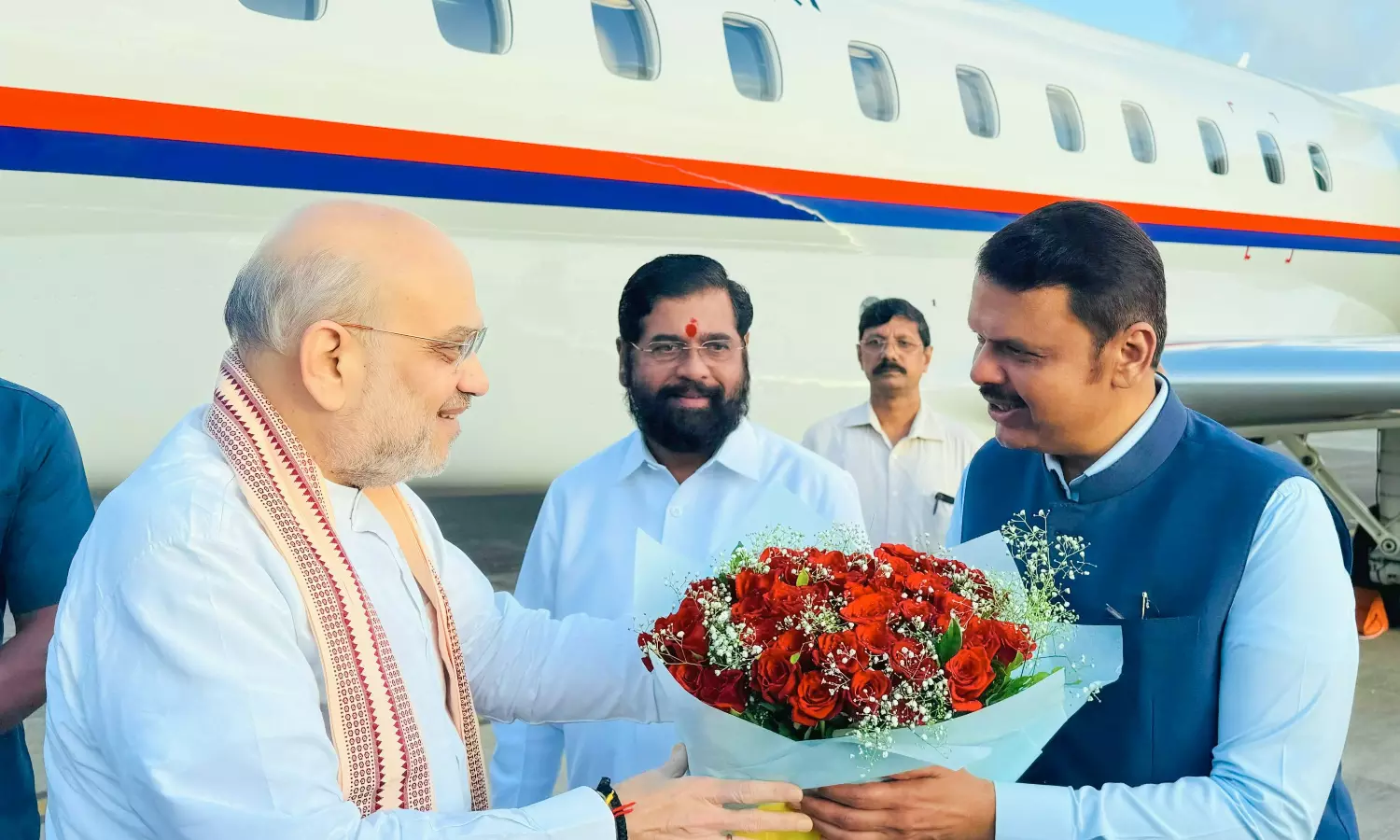 Amit Shah in Mumbai for Ganesha darshan, poll prep talks Amit Shah in Mumbai for Ganesha darshan, poll prep talks