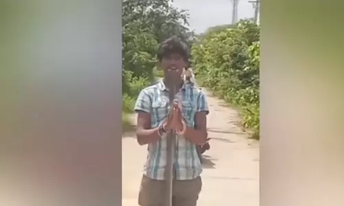 Kamareddy: Young man dies after snake bite while filming Instagram reel