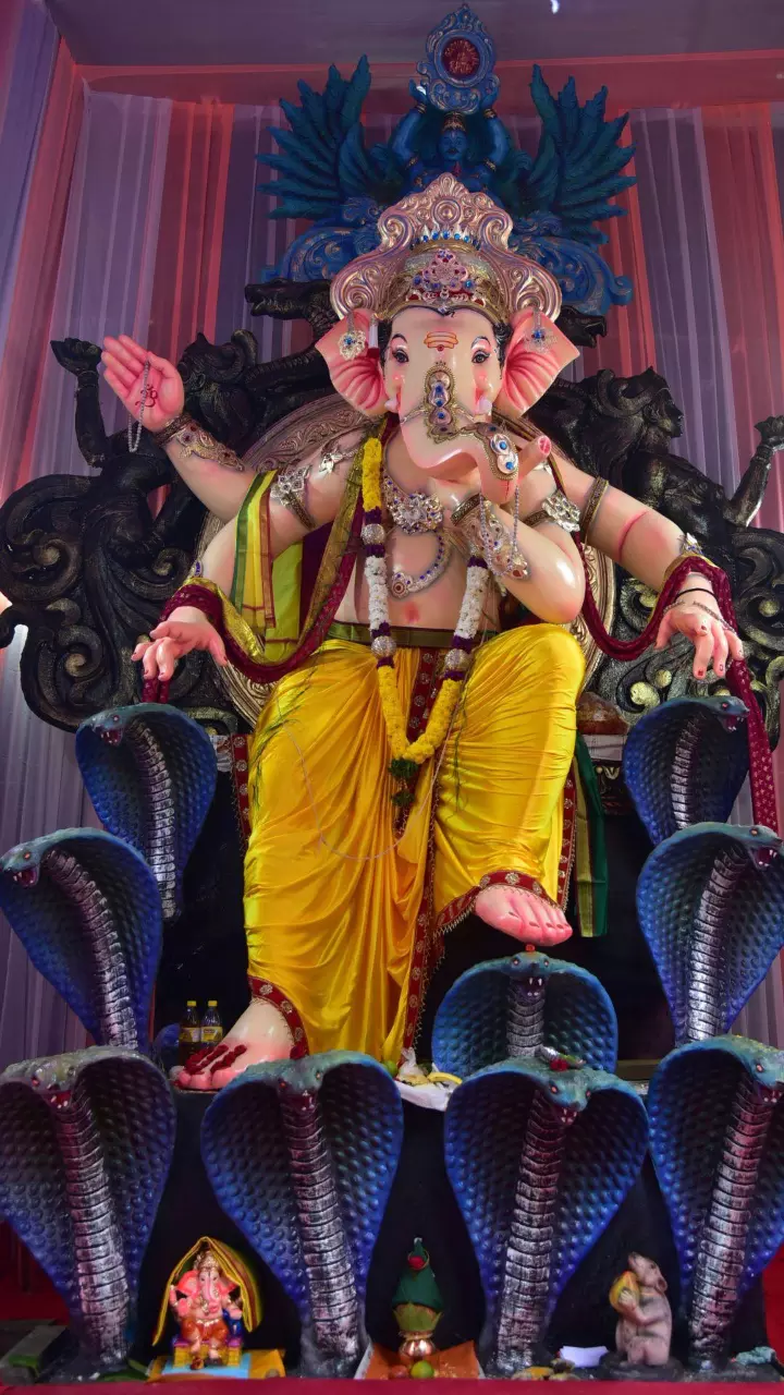 Lord Ganesh depicted in diverse symbolic forms