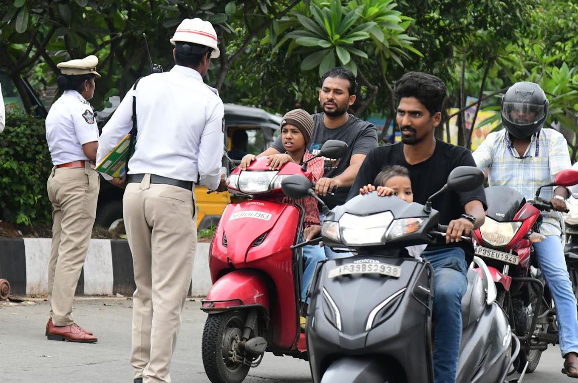 Child Pillion Safety Concerns in Hyderabad Amid Lax Helmet Use