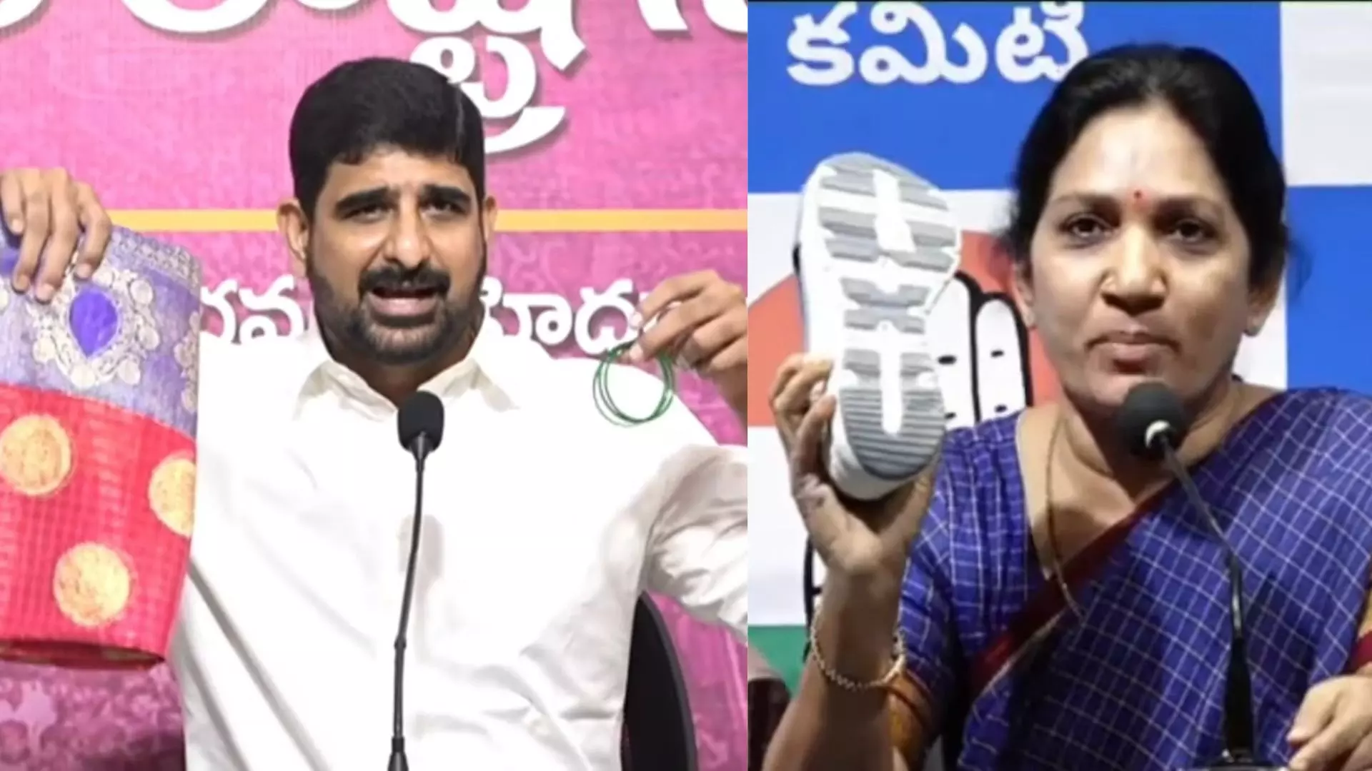 BRS MLA Offers Saris, Bangles to Turncoats, Congress Calls It Insult to Women BRS MLA Offers Saris, Bangles to Turncoats, Congress Calls It Insult to Women