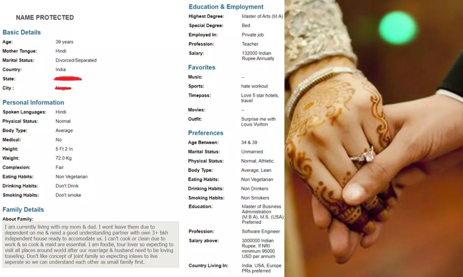 30 LPA, 3 BHK, No in-laws, luxurious lifestyle: Womans Groom criteria sparks outrage 30 LPA, 3 BHK, No in-laws, luxurious lifestyle: Womans Groom criteria sparks outrage