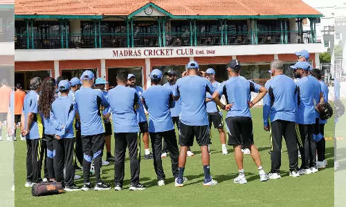 Team India begins practice in Chennai for first Test against Bangladesh