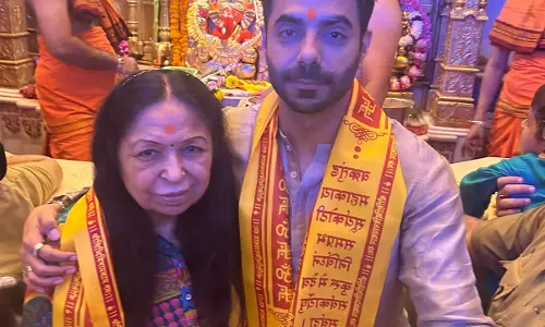 Ahead of Berlin’s release, Aparshakti Khurana visits Siddhivinayak Temple with his mother