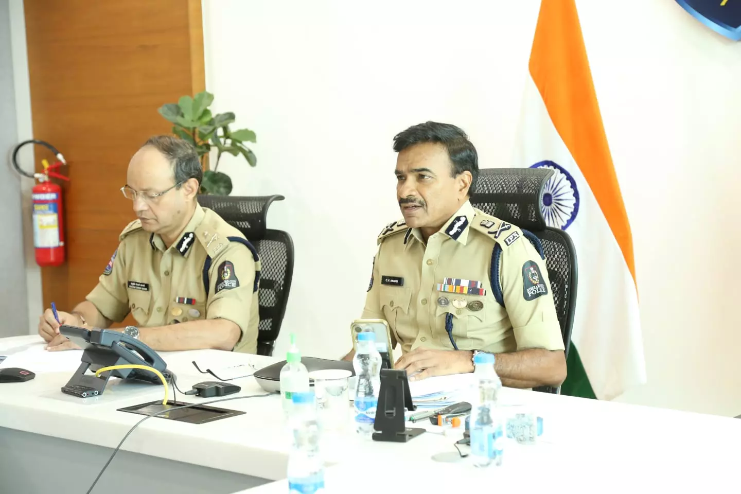 Hyderabad police intensifies final preparations for Ganesh idols immersion Hyderabad police intensifies final preparations for Ganesh idols immersion