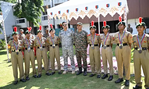 NCC directorate Andhra Pradesh & Telangana top All India Thal Sena Competition NCC directorate Andhra Pradesh & Telangana top All India Thal Sena Competition