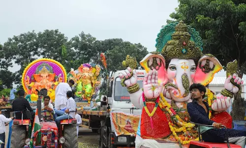 Bhainsa Sees Smooth Sobha Yatra and Ganesha Immersion