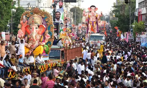 Ganesha Immersion Picked Pace by Evening