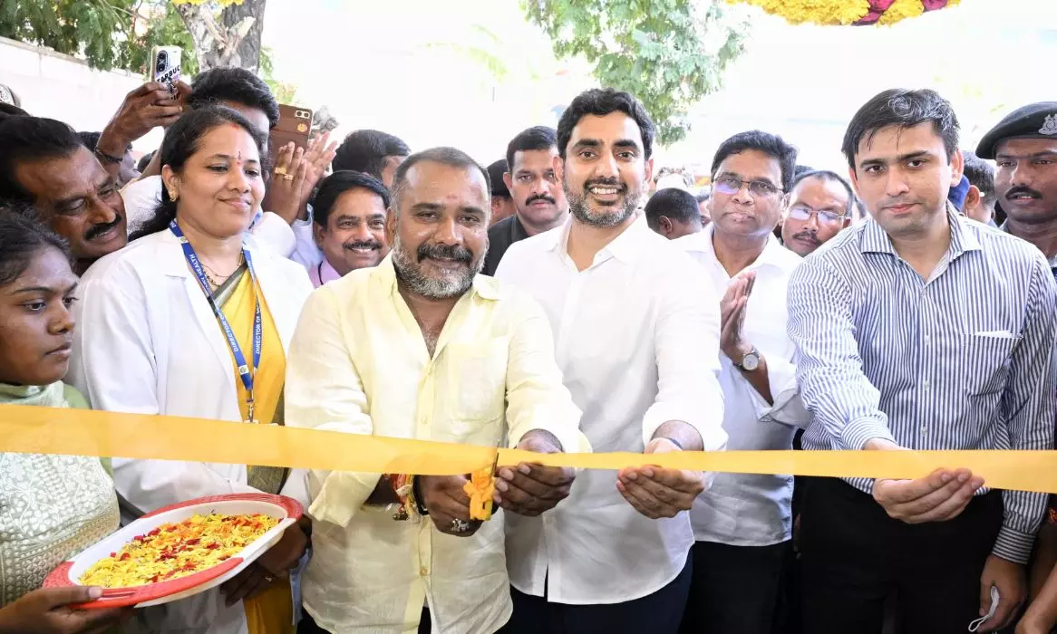Lokesh Inaugurates Kidney Dialysis Centre in Bangarupalem