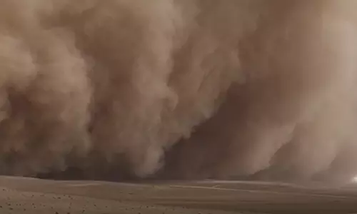 Dust Devil Creates Panic in Araku