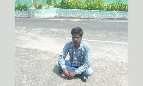 Youth Protests Nizamabad Civic Neglect Over Drainage Issues