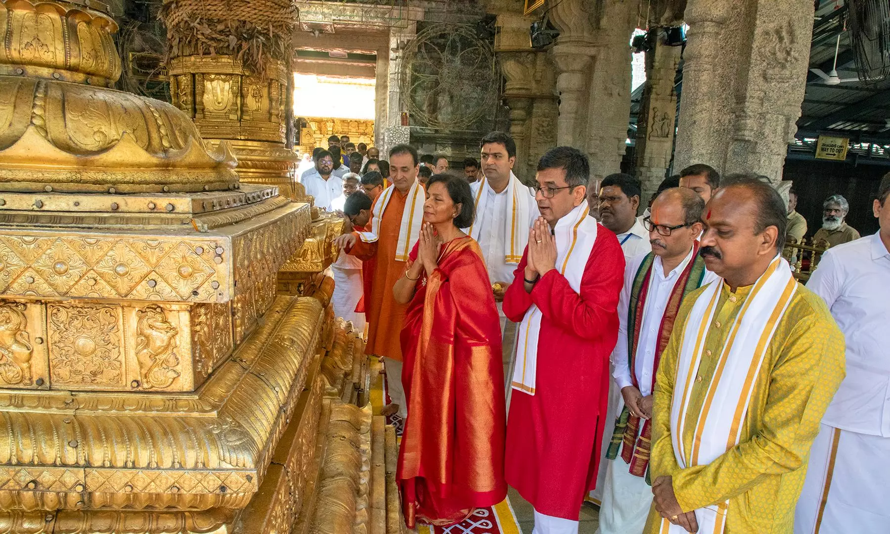 Chief Justice of India Visits Tirumala Temple, Offers Prayers Chief Justice of India Visits Tirumala Temple, Offers Prayers