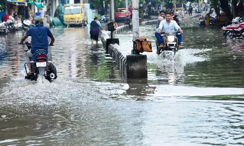 Downpour Cools Down Vijayawada