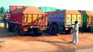 Telangana: Three SHOs, 13 SIs suspended for sand smuggling Telangana: Three SHOs, 13 SIs suspended for sand smuggling