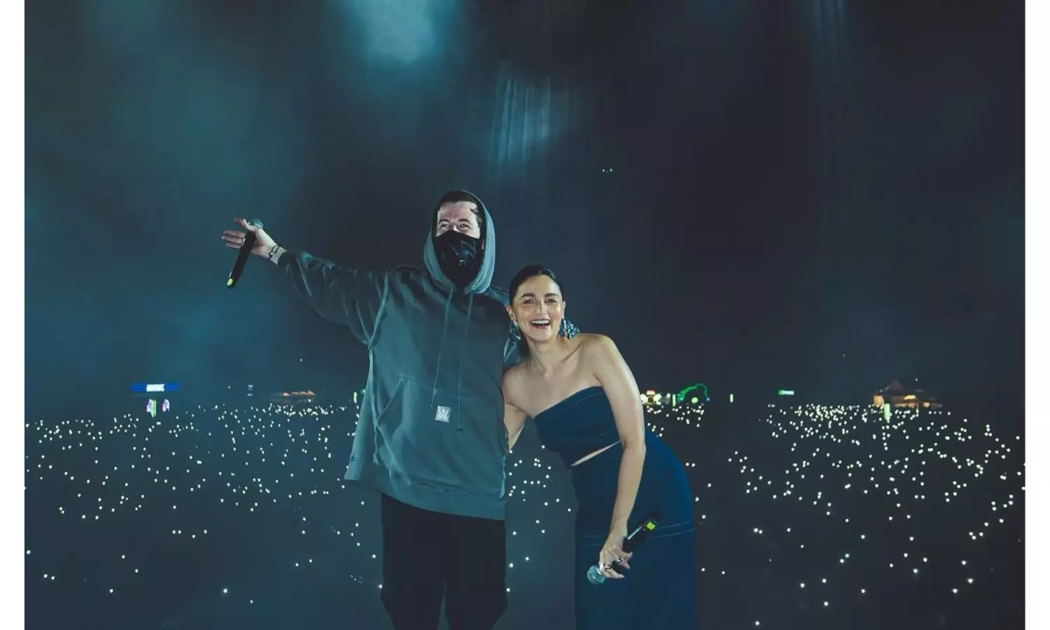 Alia Bhatt Takes Bengaluru by Surprise at Alan Walkers Concert Alia Bhatt Takes Bengaluru by Surprise at Alan Walkers Concert