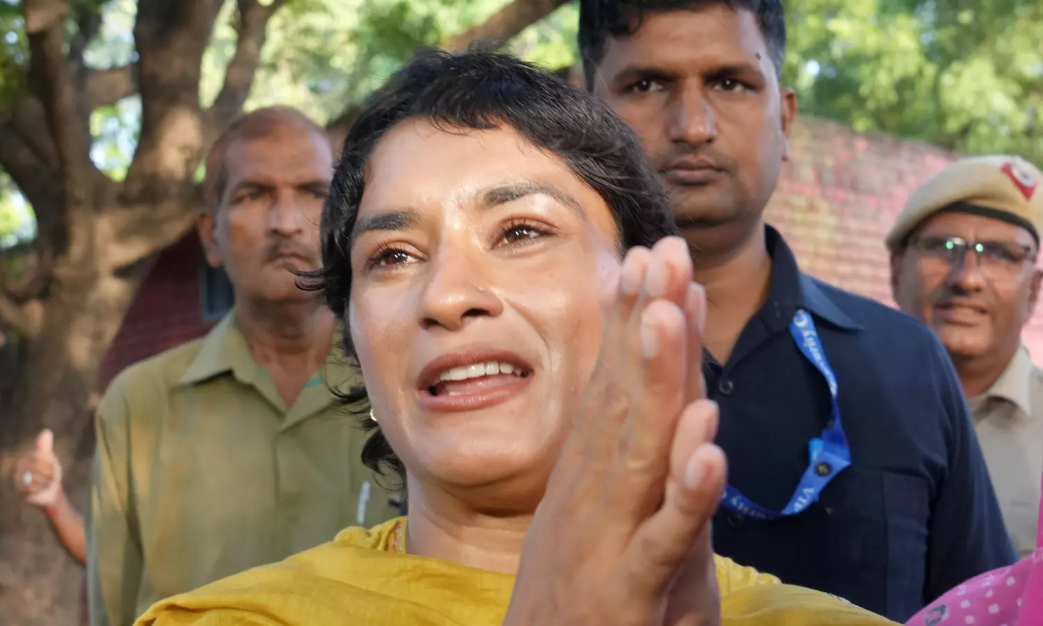 Vinesh Phogat leading from Julana seat Vinesh Phogat leading from Julana seat