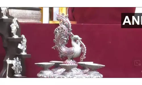 Chennai: Navaratri Golu with 500 kg silver idols and show pieces