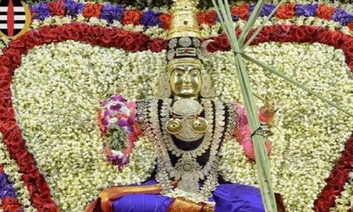 Gowri Alankaram Enthrals Devotees at Srisailam