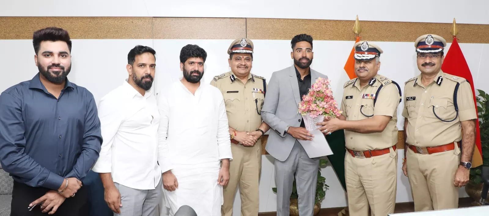 Cricketer Siraj Reports for Duty as DSP in Telangana