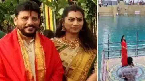 Tirumala police file case against Divvela Madhuri Tirumala police file case against Divvela Madhuri