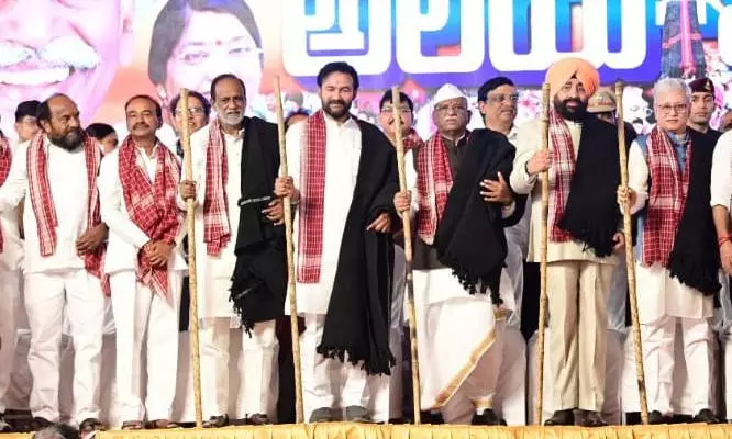 Kishan Reddy, Etala Ask Political Leaders to Mind their Language Kishan Reddy, Etala Ask Political Leaders to Mind their Language