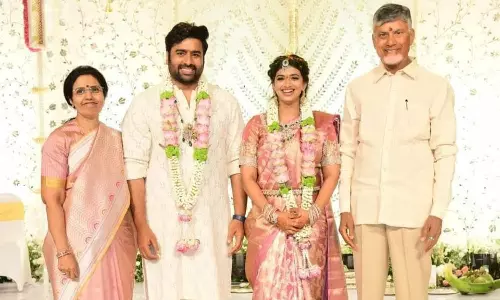 Actor Nara Rohith gets engaged to Sireesha Lella