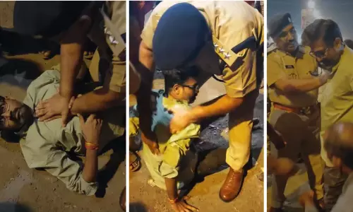 Bhopal: Senior cops administers CPR to man who suffered heart attack, saves life