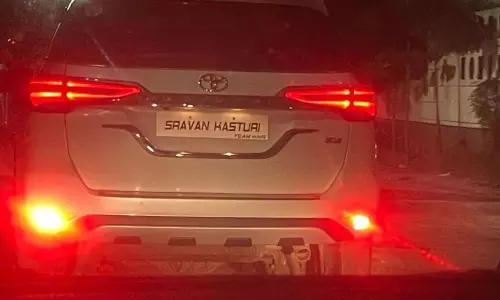 Manikonda Civic Chairmans Son’s Car Impounded