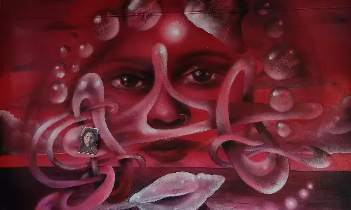 Mural art bridges the abstract with the worldly