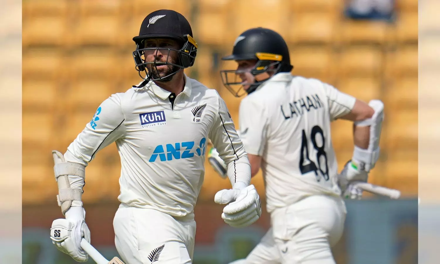 New Zealand extend lead to 36 runs at tea on day 2 of 1st Test against India New Zealand extend lead to 36 runs at tea on day 2 of 1st Test against India