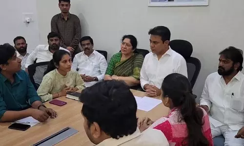 TGPSC Group 1 Aspirants meet KT Rama Rao