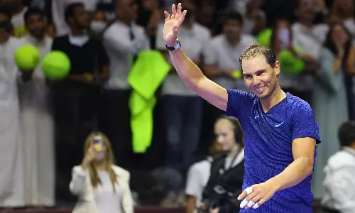 Rafael Nadal loses to Carlos Alcaraz at Six Kings Slam exhibition event Rafael Nadal loses to Carlos Alcaraz at Six Kings Slam exhibition event