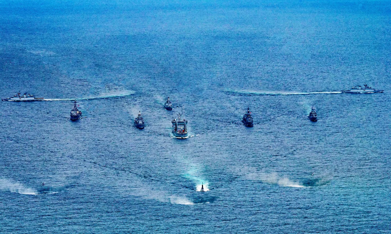 Malabar 2024 concludes with sea-phase off Vizag