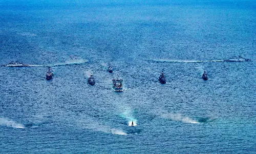 Malabar 2024 concludes with sea-phase off Vizag