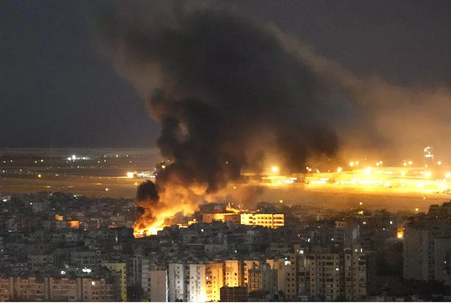 Israel begins strikes on Beirut targeting Hezbollah’s financial arm Israel begins strikes on Beirut targeting Hezbollah’s financial arm