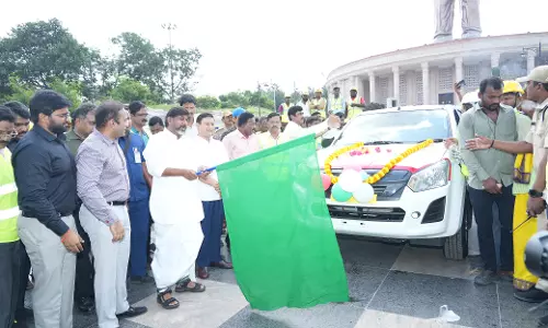 Bhatti Vikramarka flags off TGSPDCL Emergency Vehicles