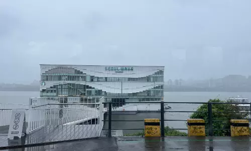 Musi team in Seoul checks out on Han floating building