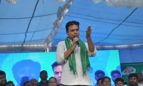 Maharashtra polls: KTR urges Adilabad residents to ask their kin to defeat Congress Maharashtra polls: KTR urges Adilabad residents to ask their kin to defeat Congress