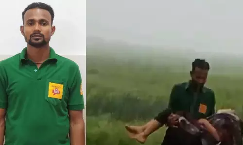 Odisha Ambulance worker becomes hero amid Cyclone Dana’s wrath