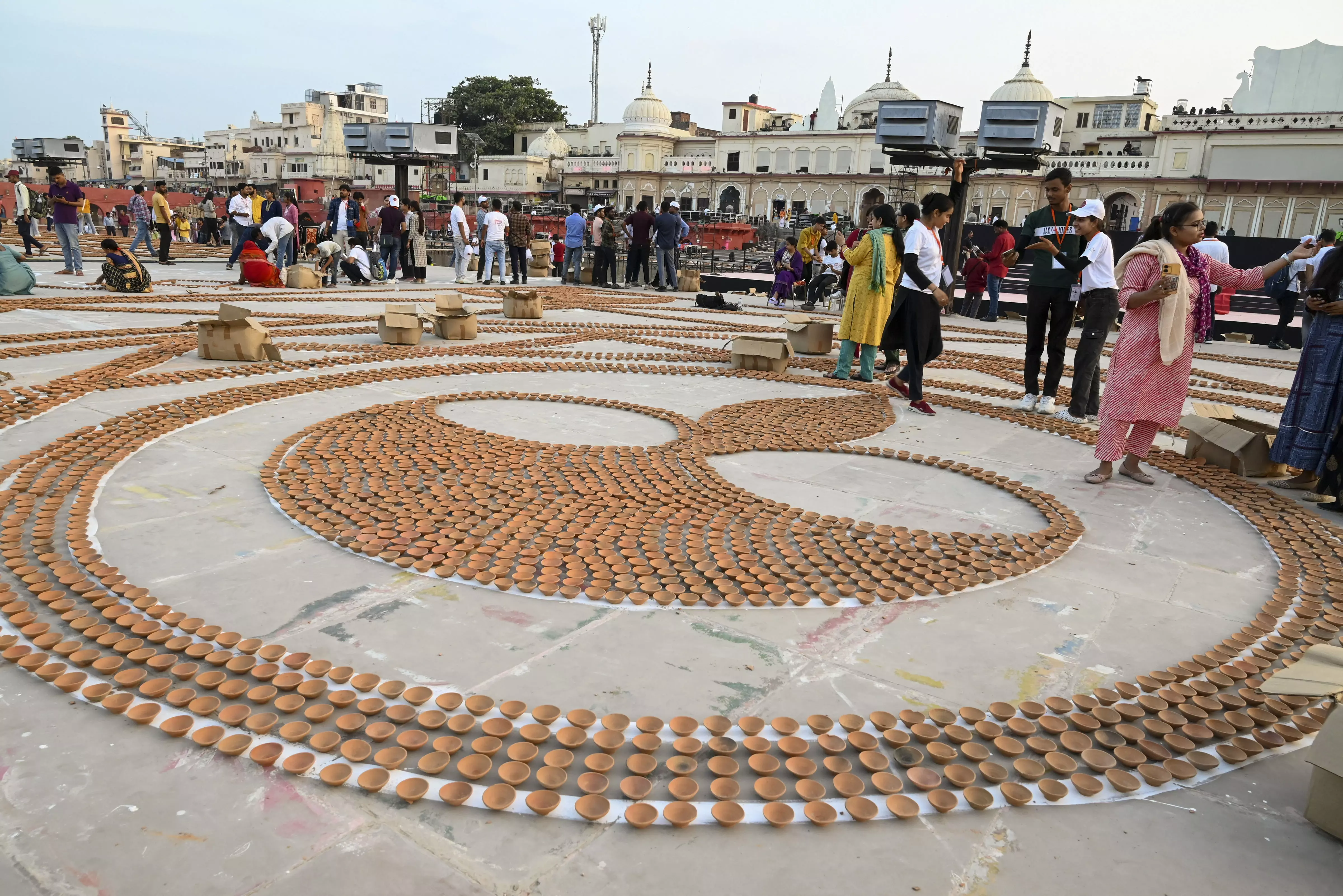 Ayodhyas Ram temple gears up for its first Diwali; 28 lakh diyas to be lit along Saryu Ayodhyas Ram temple gears up for its first Diwali; 28 lakh diyas to be lit along Saryu