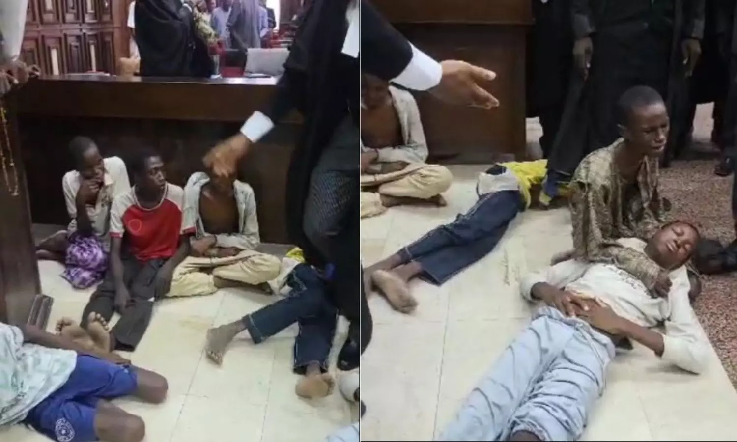 Five malnourished minors collapse in court during in Abuja Five malnourished minors collapse in court during in Abuja