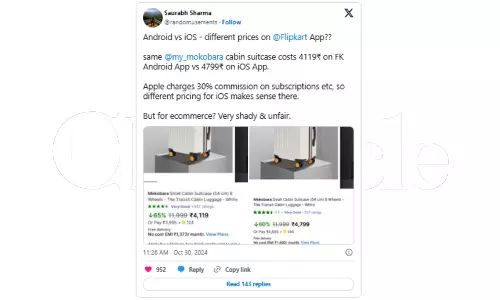 Man charges Flipkart with showing discrimination between Android and iPhone users